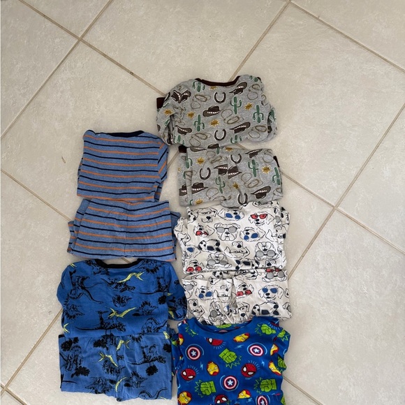 4T Marvel Avengers LS Set & 4 sets Carter Boys Long/Short Sleeve Bottoms Pajamas - Picture 11 of 16